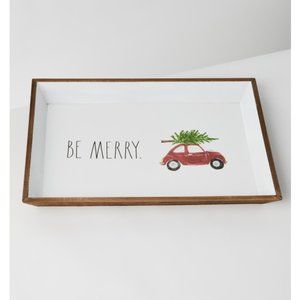 RAE DUNN Be Merry Serving Tray